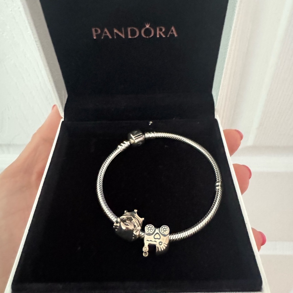 Children’s Pandora Silver Charm Bracelet w/Charms